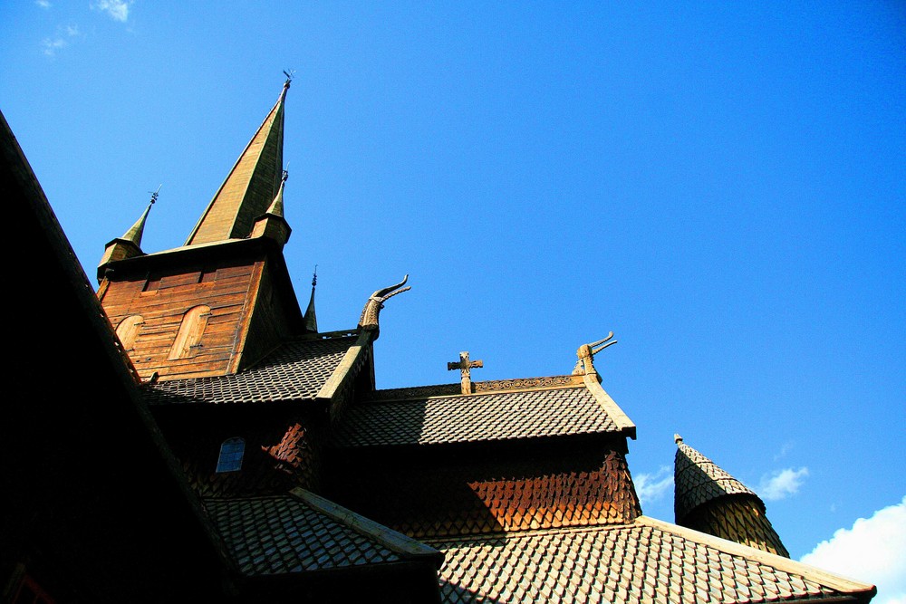 Norwegische Stabkirche .