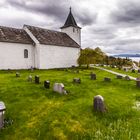Norwegischer Friedhof am Hardanger Fjord
