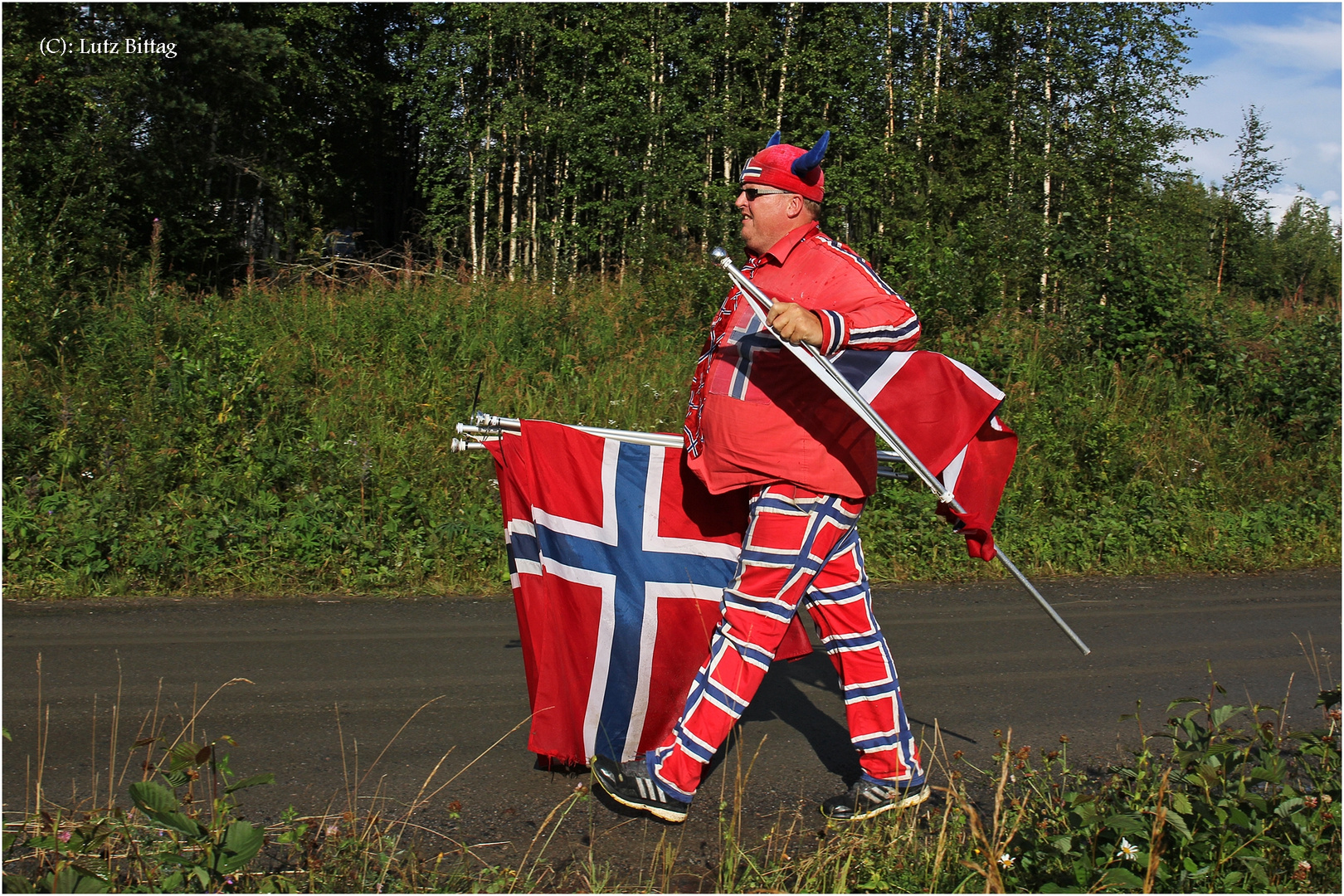 Norwegischer Rallye-Fan