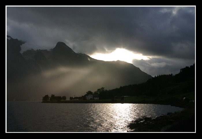 Norwegischer Sonnenuntergang