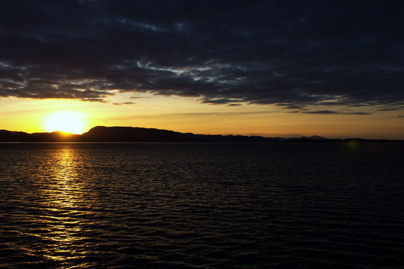 Norwegischer Sonnenuntergang