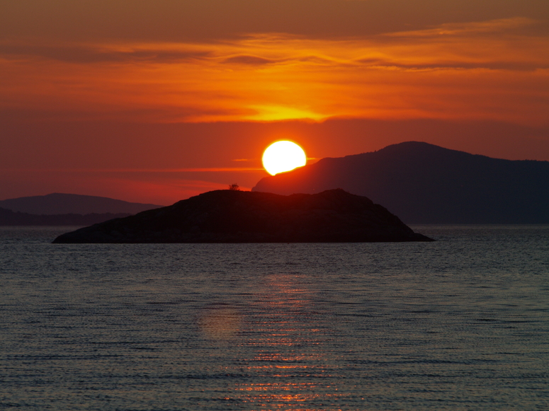 Norwegischer Sonnenuntergang