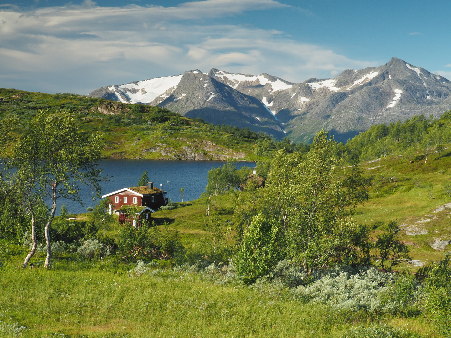 Norwegisches Ferienidyll auf dem Korgfjell.