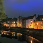 Norwich, Blick von der Fye Bridge bei Nacht