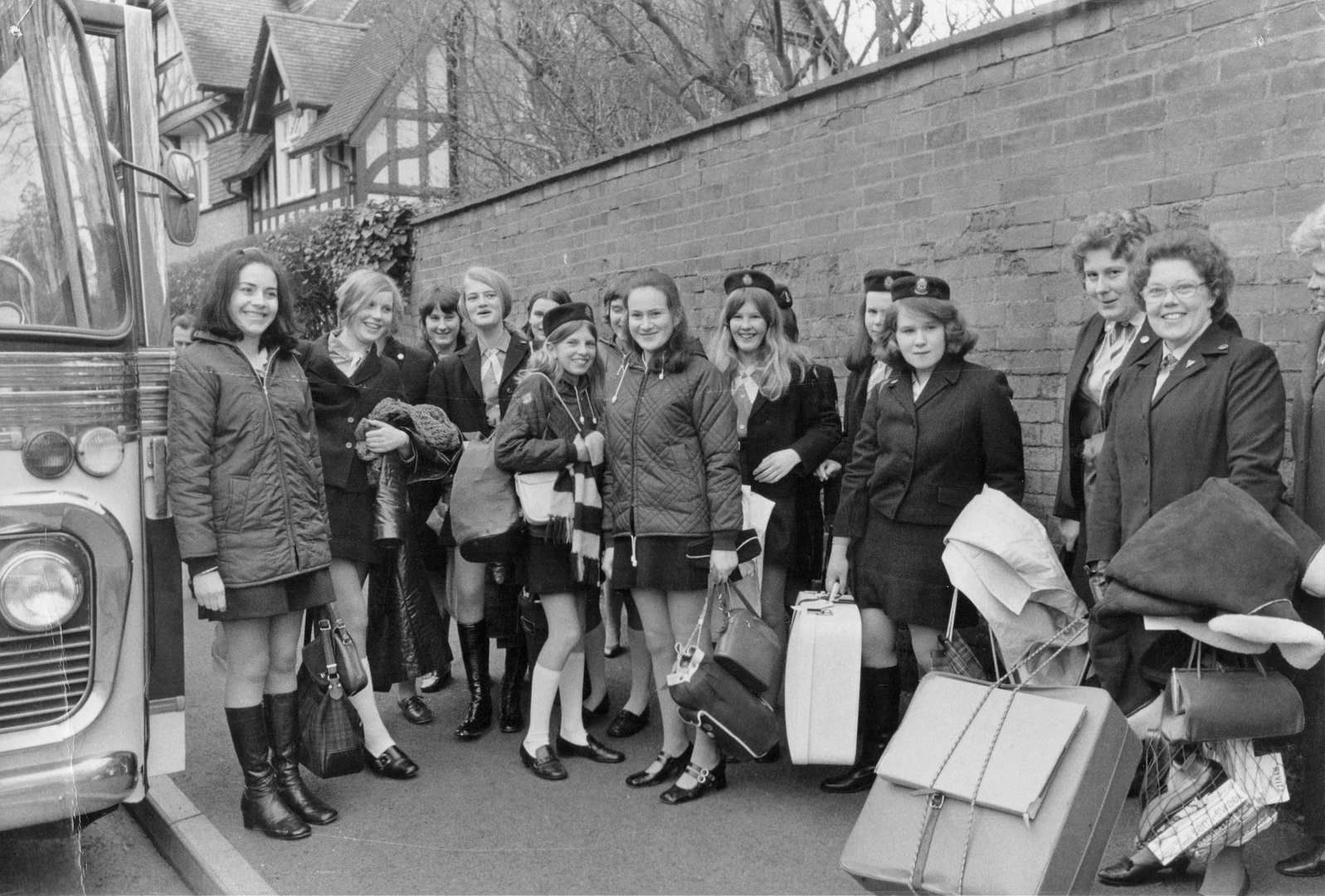 Nostalgie : Pfadfinderinnen gruppenbild England