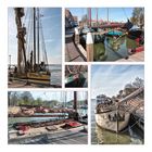 Nostalgische Segelboote im Hafen von Hoorn