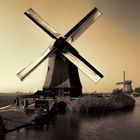 nostalgische Windmühlen in Holland