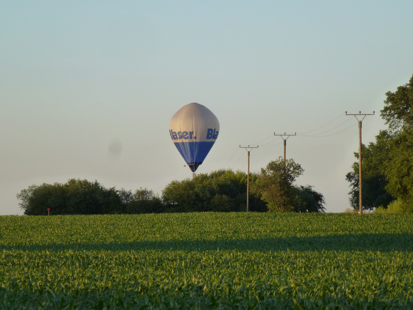 Notlandung ? Ballonflug Wettbewerb am 12.07.15 von Gera-Leumnitz