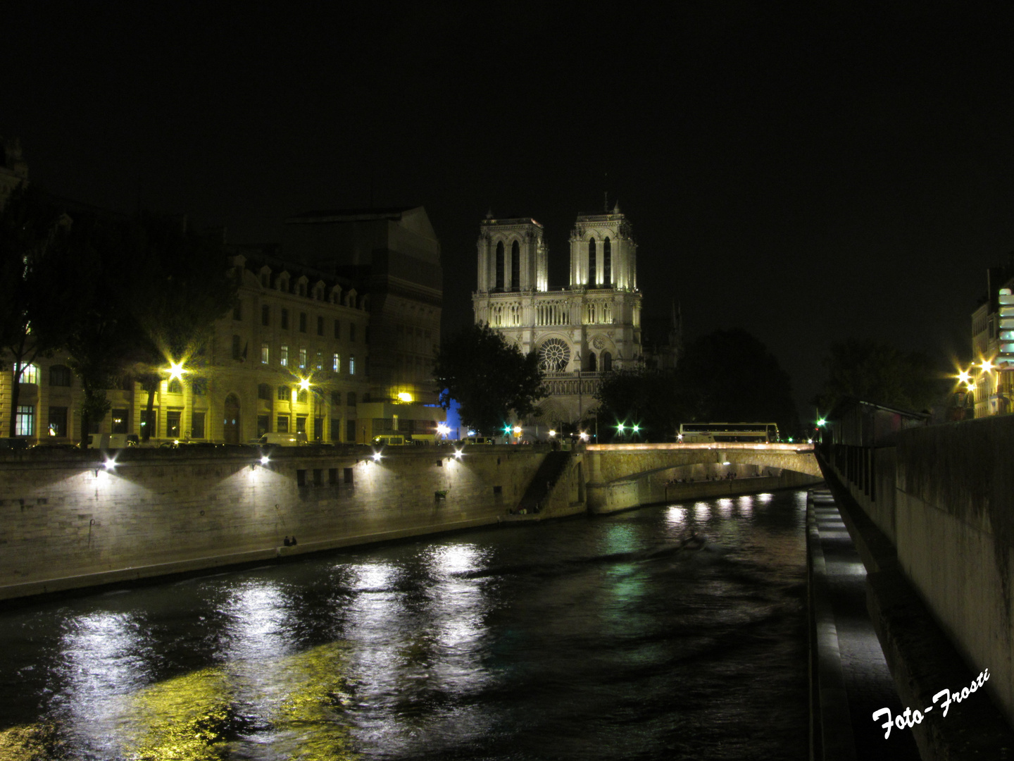 Notre-Dame bei Nacht