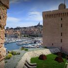 Notre Dame de la Grade vue du Fort St. Jean (Marseille)