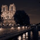 Notre Dame in der Dämmerung