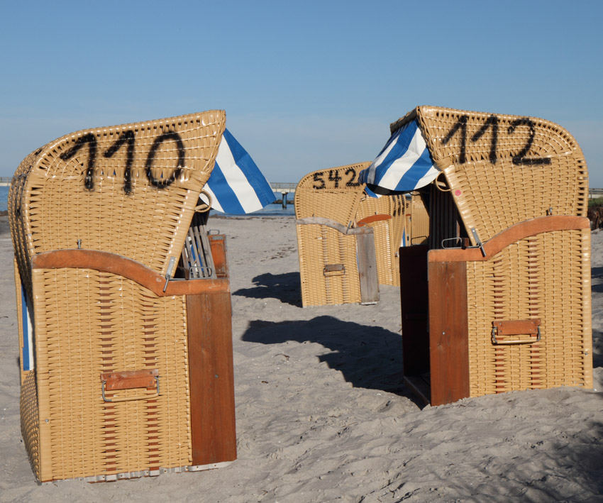 Notrufkörbe im Einsatz am Ostseestrand