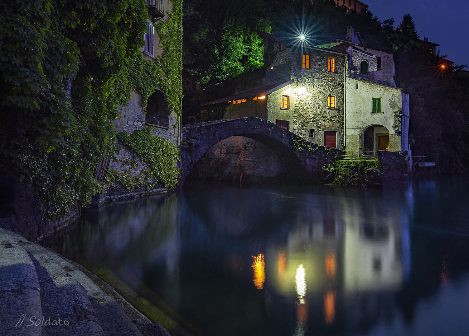 Notturno a Nesso - Lago di Como