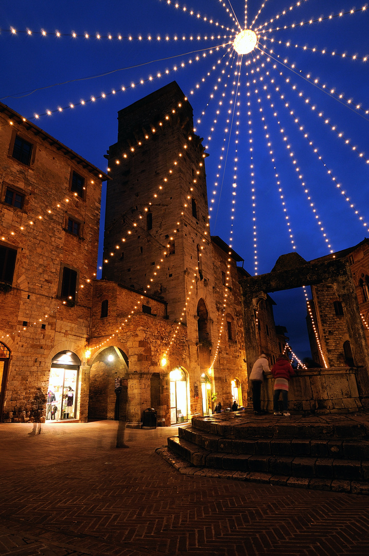 Notturno a San Gimignano