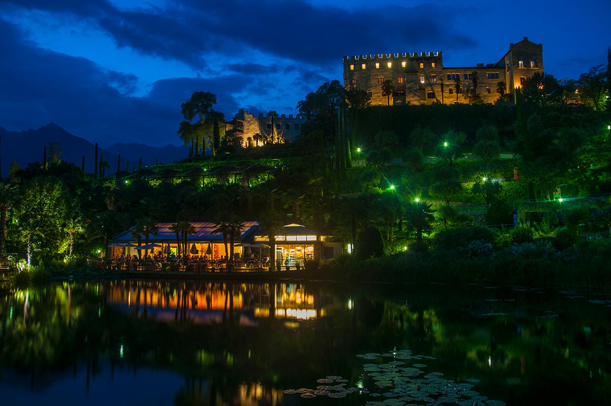 Notturno ai giardini di Trauttmansdorff