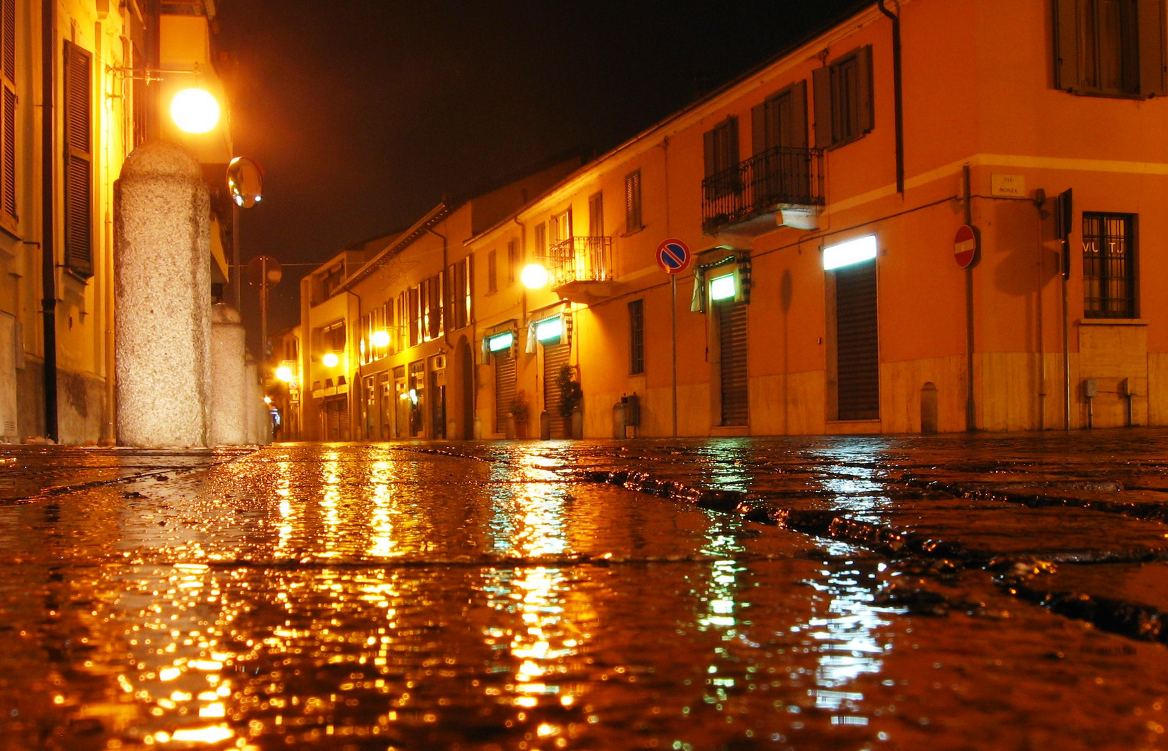 Notturno bagnato a Garbagnate