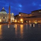 notturno piazza San Pietro