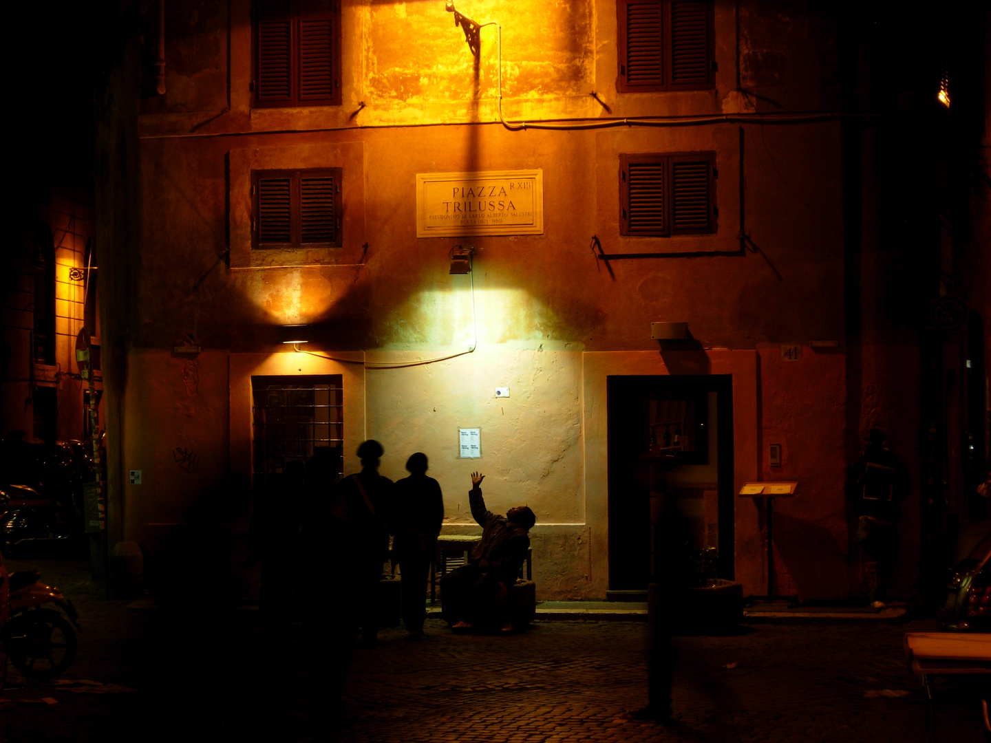 Notturno romano - Trastevere P.zza Trilussa