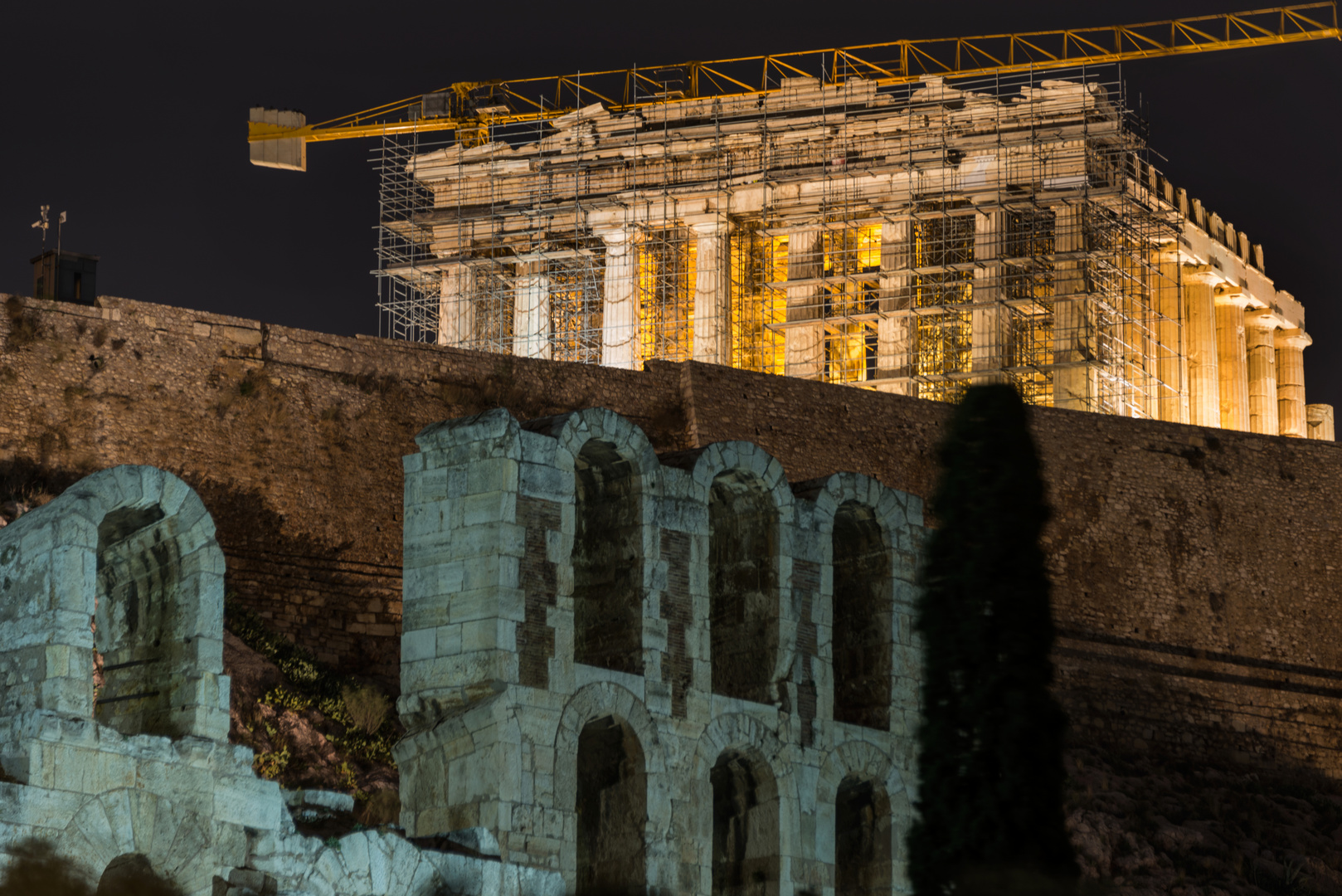 Notturno sull'Acropoli 