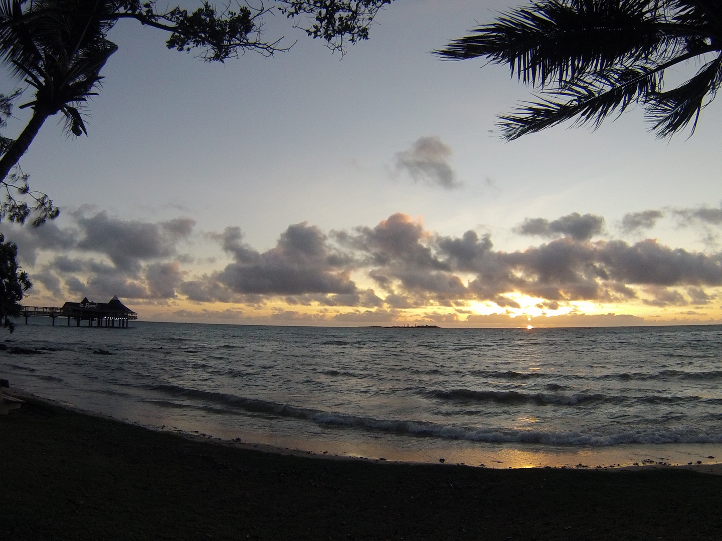 Nouméa Coucher De Soleil Sur Anse Vata Sonnenuntergang