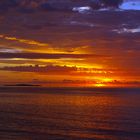 Nouméa - Coucher de soleil vu du bar de la plage de l’Hôtel Méridien