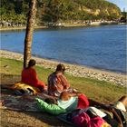 Nouméa - Farniente le soir sur la plage de Anse Vata