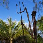 Nouméa - L’Île aux canards 12 - Sculpture kanak en métal