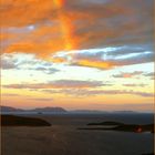 Nouméa : vue du Mont Ouen Toro: un bout d’arc en ciel au coucher du soleil