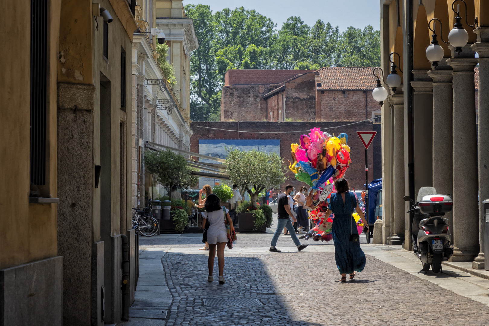 Novara, palloncini