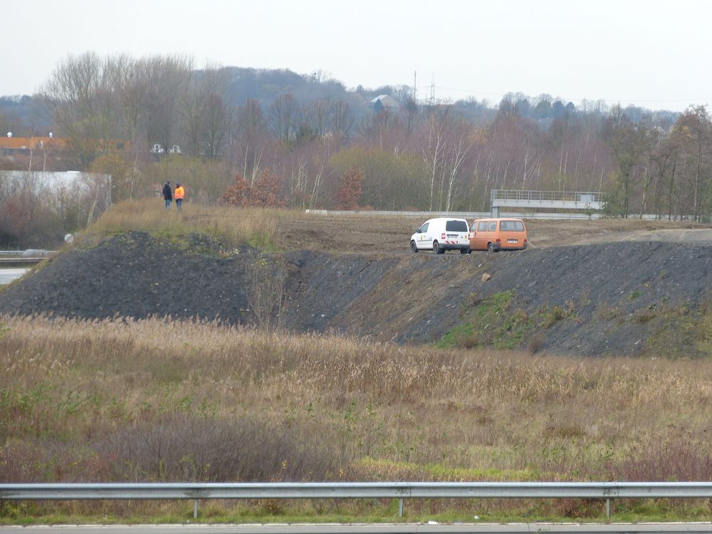 November 2015 Blick zurück zum Stand der Nordumgehung im Löhner A 30  Kreuz