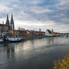 November-Donau in Regensburg