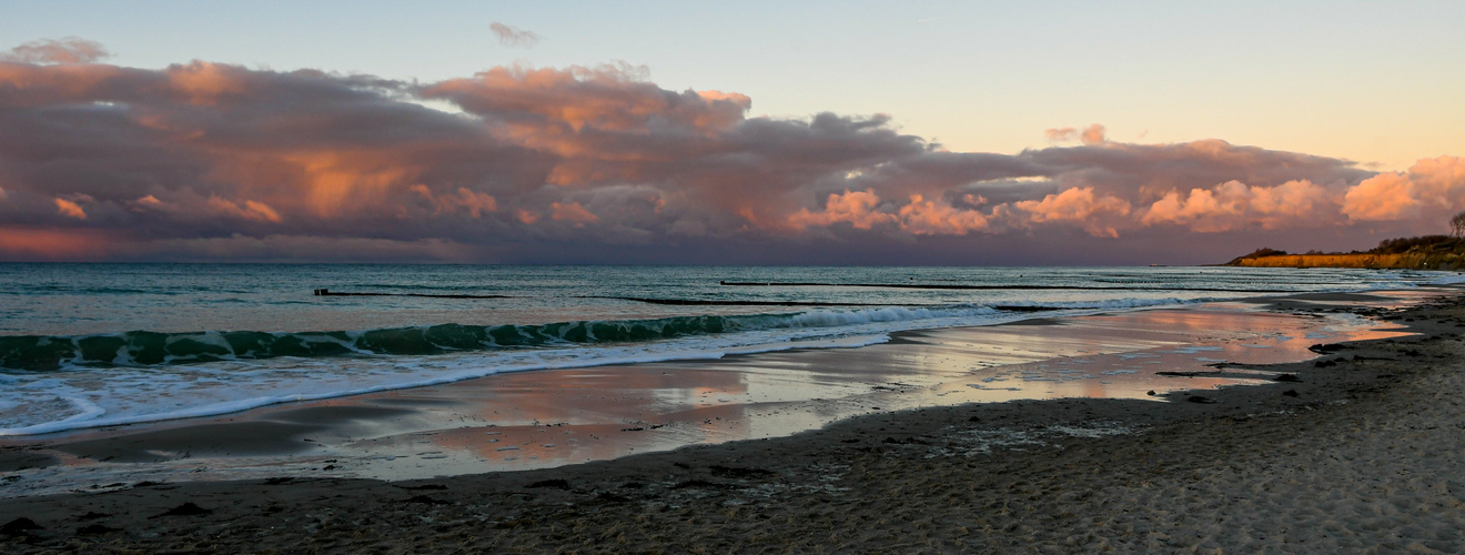 November evening light