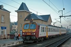 November, früh morgens am Bahnhof