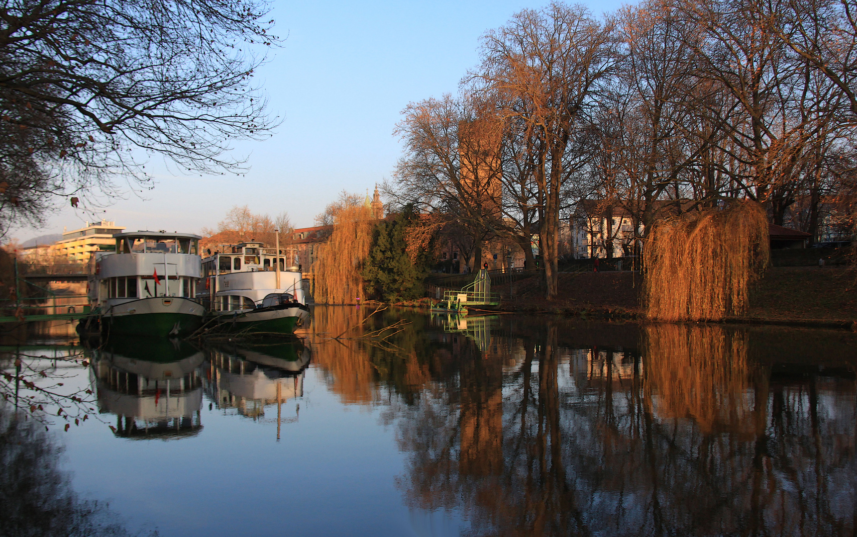 November Licht am Neckar