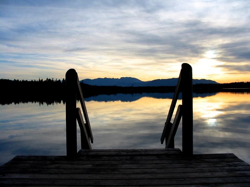 November-Spätnachmittag am Kirchsee