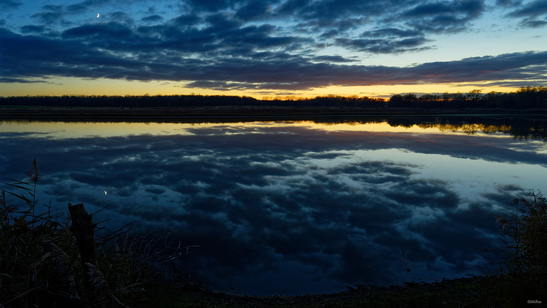 Novemberabend am Angelsee