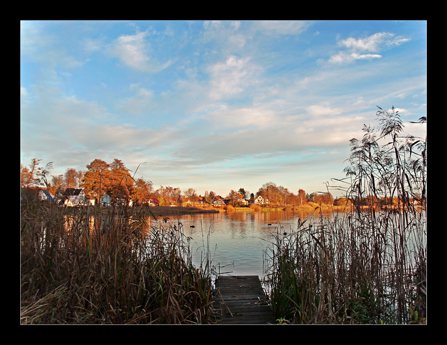 Novemberabend am Bordesholmer See