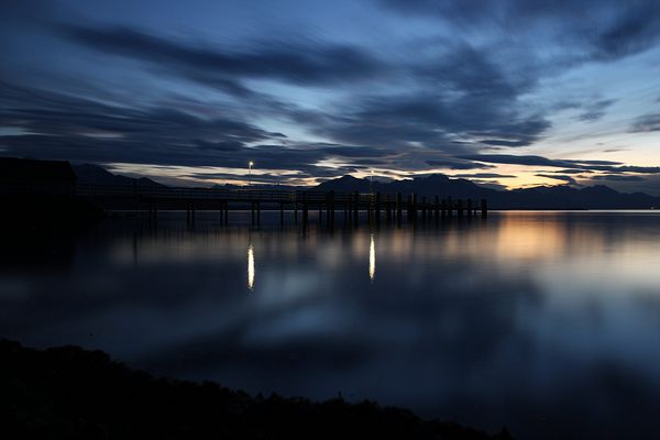 Novemberabend am Chiemsee