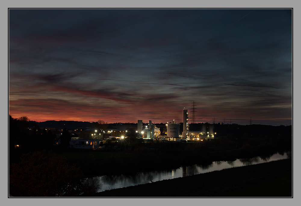 Novemberabend an der Ruhr