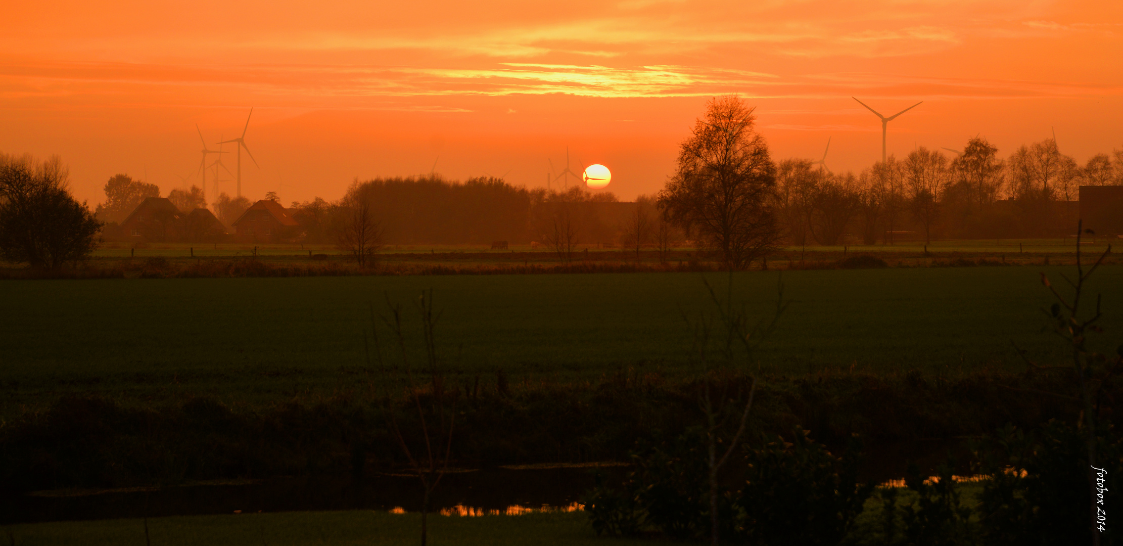 Novemberabend auf dem Land