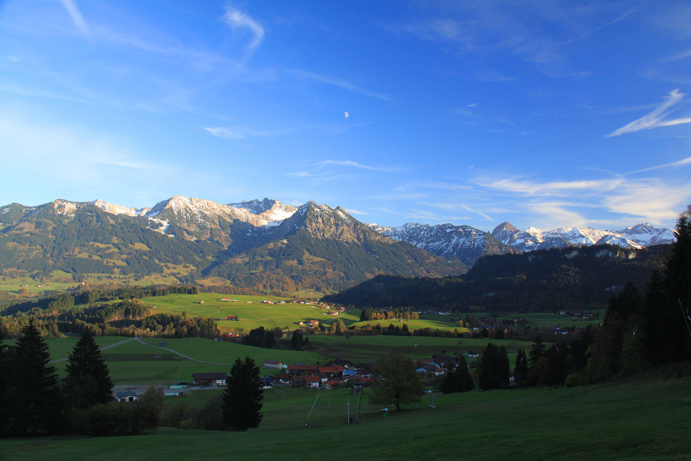 Novemberabend, kurz bevor die Sonne