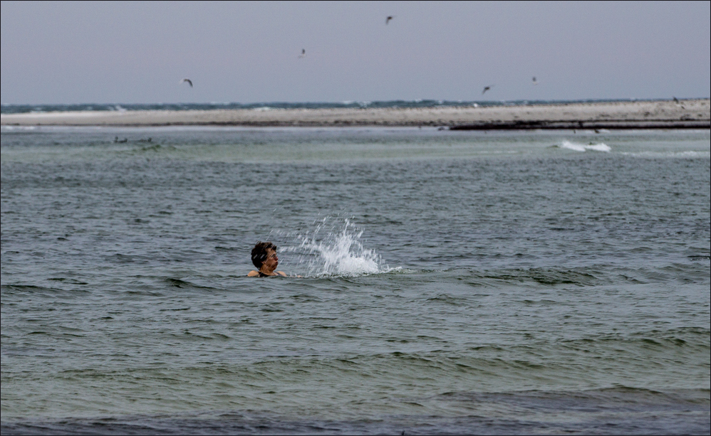 Novemberbaden bei Wasser 9°, Luft 11°..