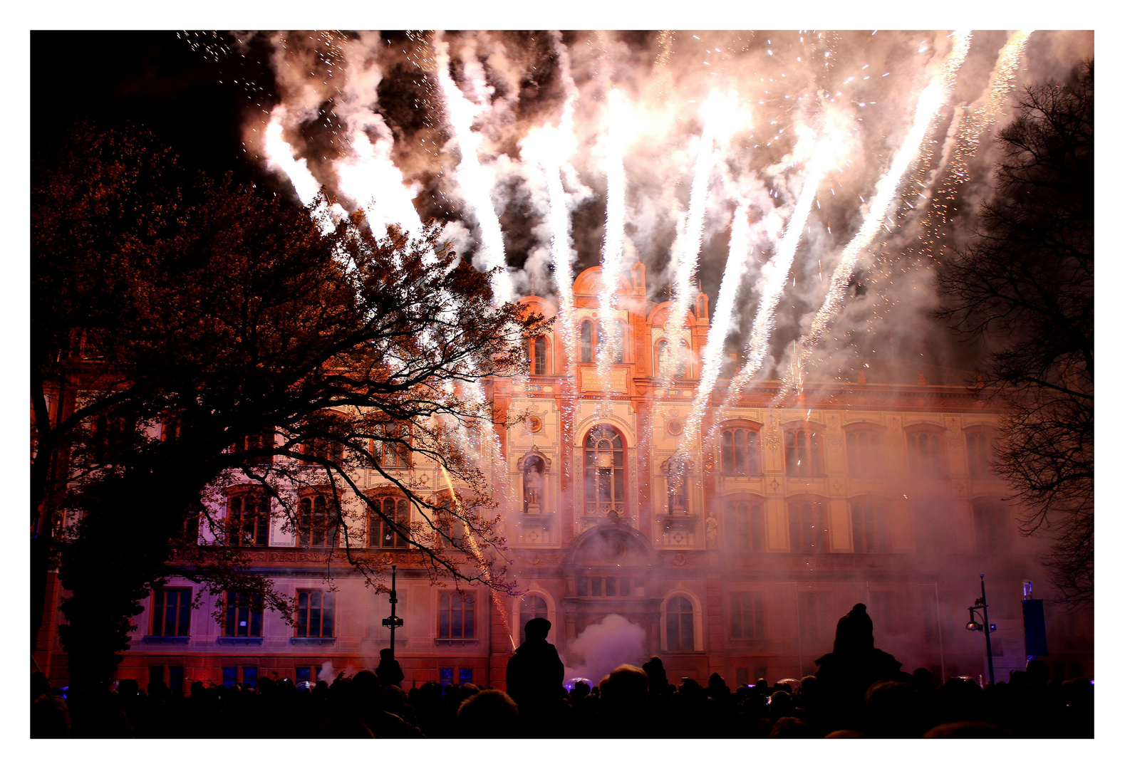 Novemberfeuerwerk in Rostock