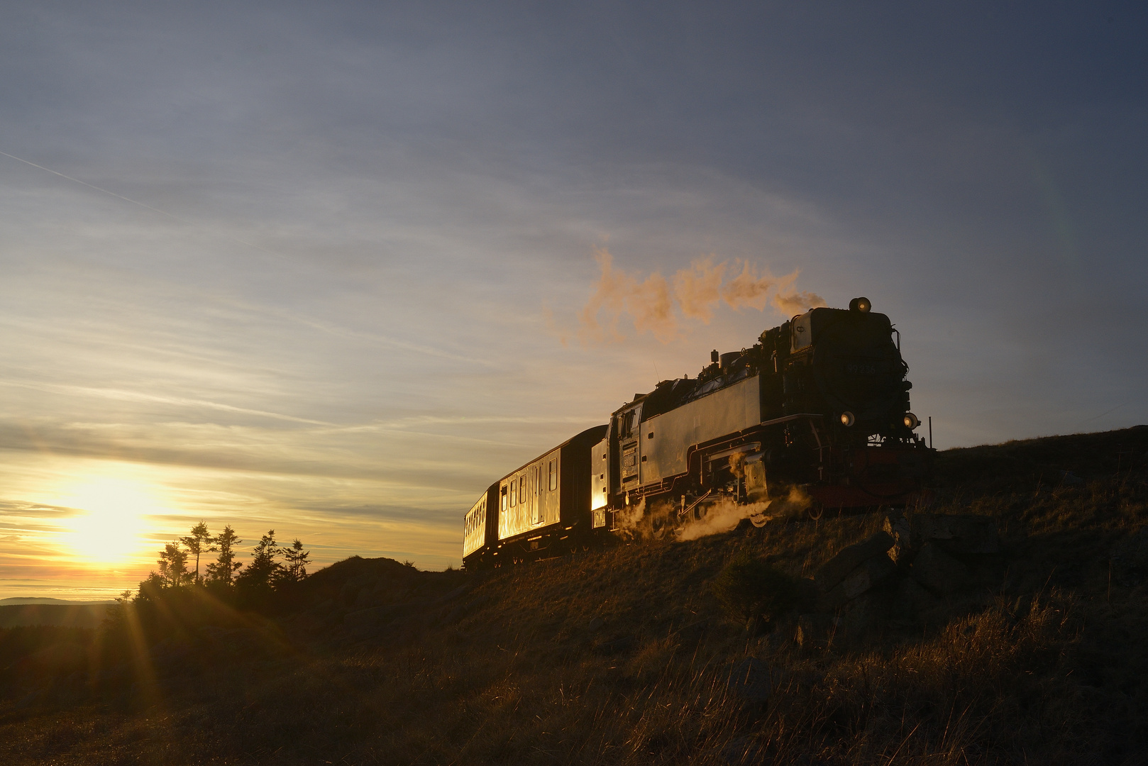 Novemberglint am Brocken