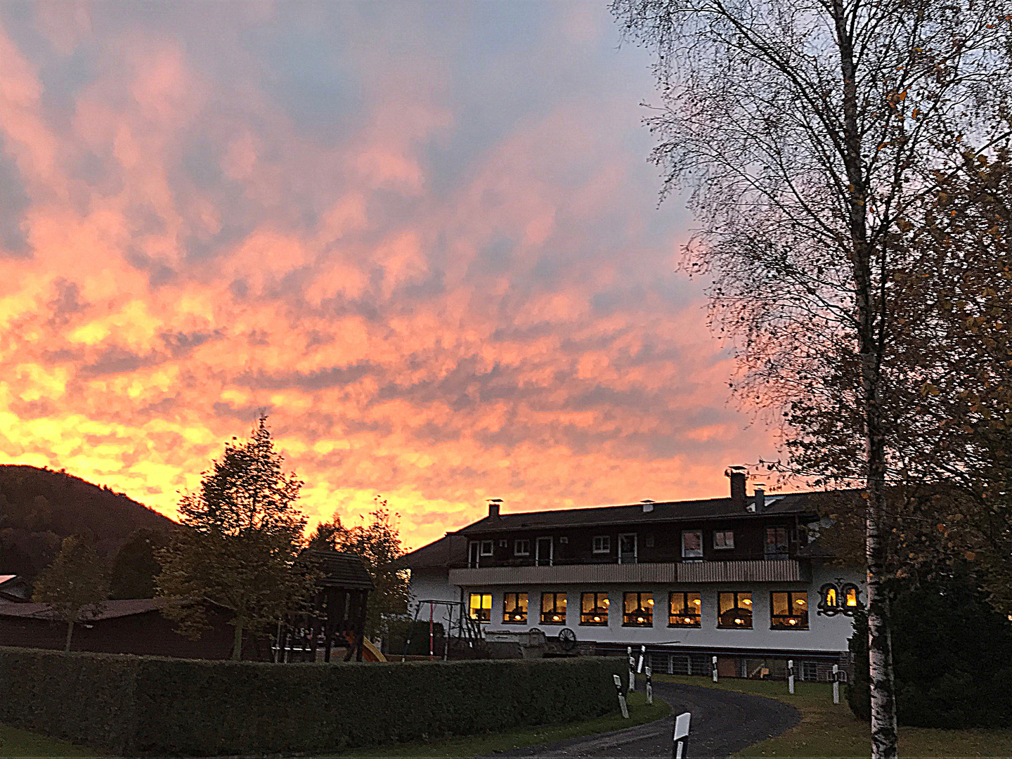 Novemberhimmel am Abend