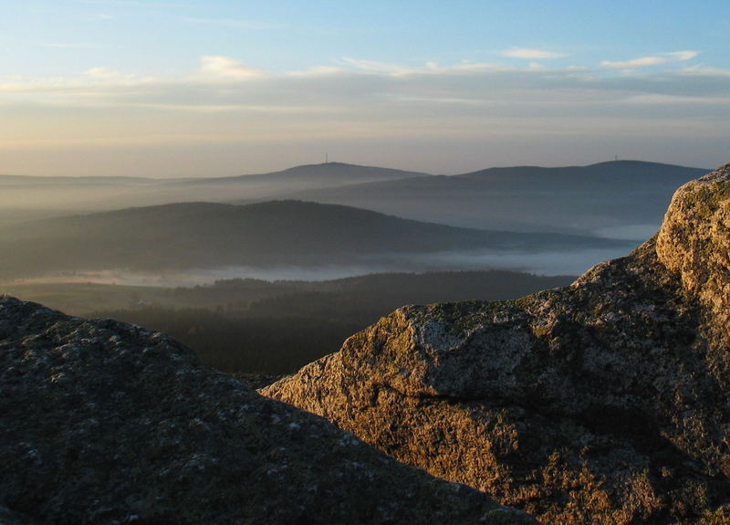 Novembernachmittag über dem "Granitgebirg"