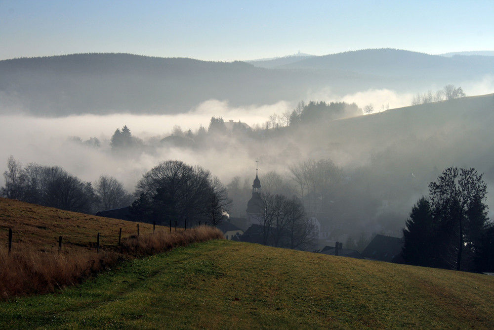 Novembernebel in Schönheide