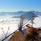 Novembersonne auf dem Berggipfel