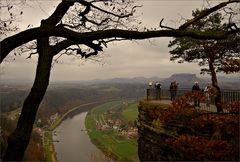 Novemberwetter auf der Bastei ...