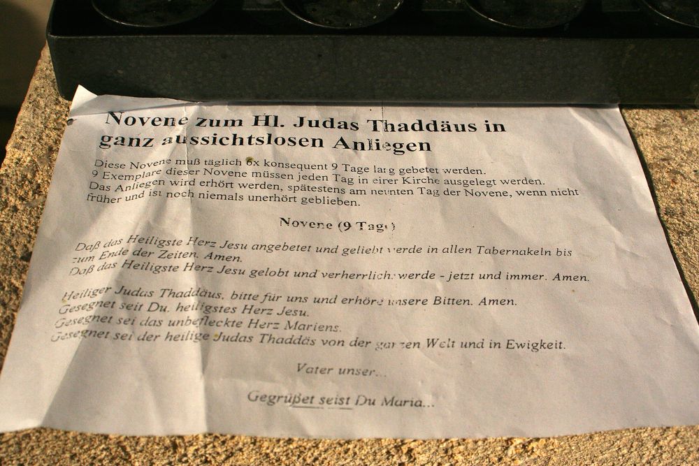 Novene zum Hl. Judas Thaddäus